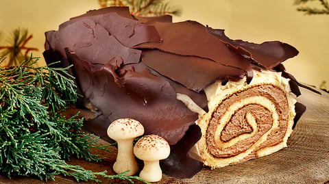 Bûche de Noël à la Crème de Marrons