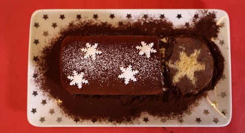 Bûche de Noël au Chocolat