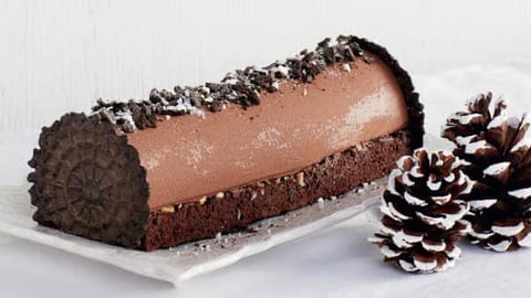 Bûche Gourmande de Noël au Chocolat