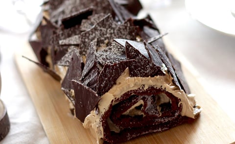 Bûche au Chocolat et au Café