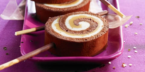 Bûche Chocolat et Caramel Salé