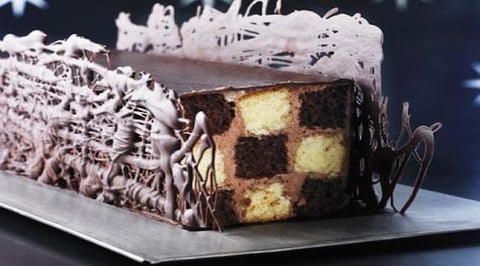 Buche Vanille et Chocolat, Crème Onctueuse au Chocolat