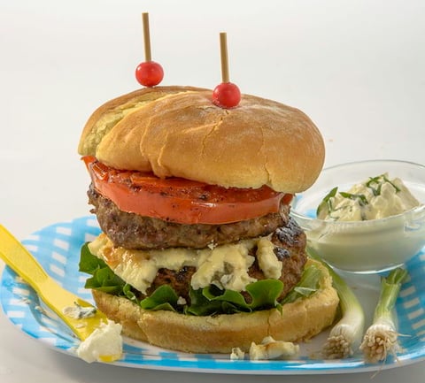 Burger Double au Fromage Bleu
