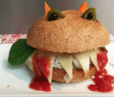 Burger Dracula pour Halloween