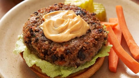 Burgers aux Haricots Noirs et au Quinoa