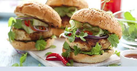 Burgers de Dinde Grillée à la Thaï