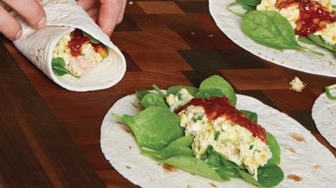 Burritos aux Œufs Brouillés