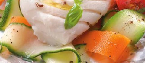 Cabillaud et Tagliatelles de Légumes