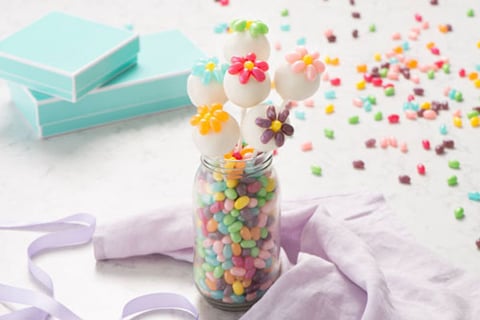 Cake Pops en Fleurs aux Bonbons Jelly Belly