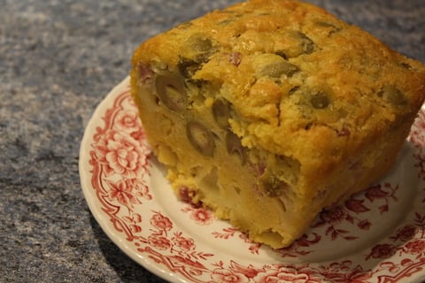 Cake Salé Olives, Jambon & Fromage Sans Gluten