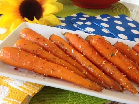 Carottes Laquées Assaisonner à L'italienne