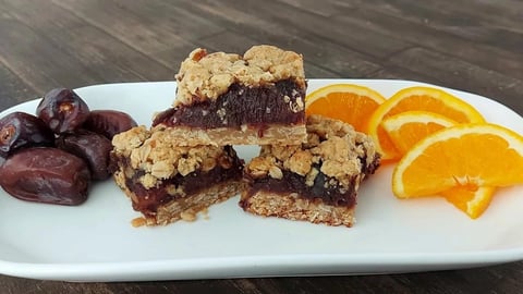 Carrés au Dattes à l'Orange