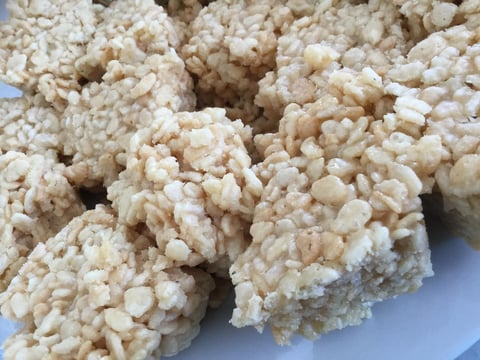 Carrés aux Rice Krispies au Sucre à la Crème