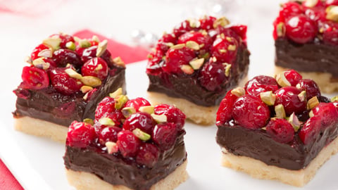 Carrés Sablés Choco-Canneberges