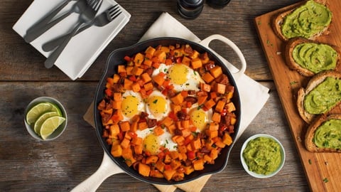 Casserole à la Patate Douce et aux Oeufs