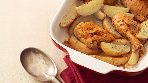 Casserole de Poulet et de Pommes de Terre au Four