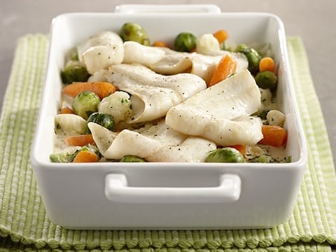 CASSEROLE LÉGUMES ET SOLE À LA BIÈRE