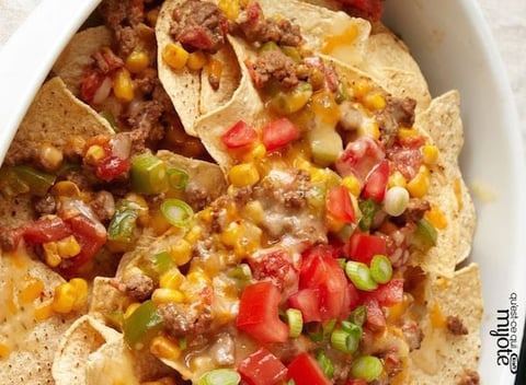 Casserole Nachos au Fromage au Four