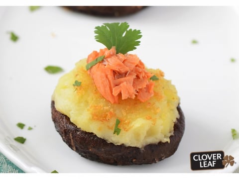 Champignons Farcis au Saumon