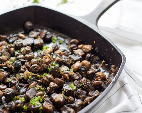 Champignons Rôtis à la Poêle