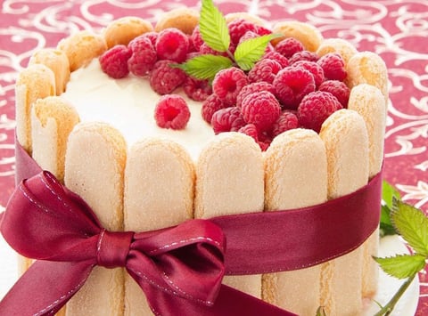 Charlotte de Pâques aux Framboises