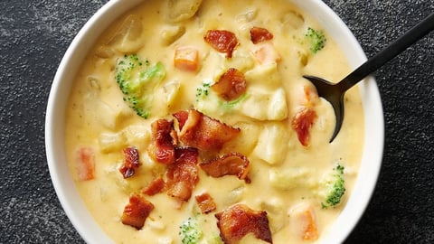 Chaudrée de Brocoli Bacon et Fromage à la Mijoteuse