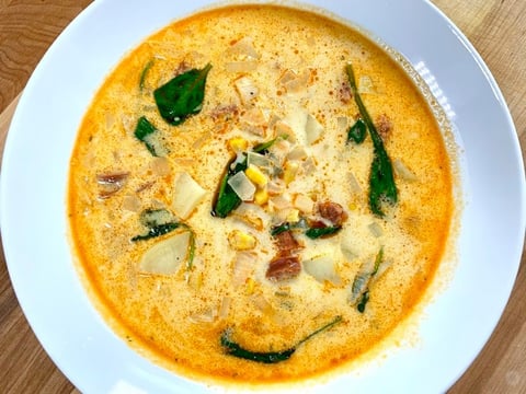 Chaudrée de Maïs et Chorizo