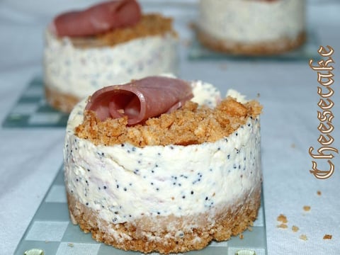 Cheesecake au Bacon et Pavot