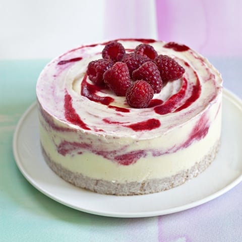 Cheesecake Glacé à la Rose et aux Framboises