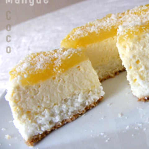 Cheesecake Noix de Coco et Mangue Anisée