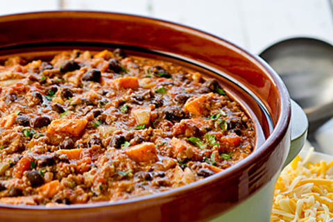 Chili à la Dinde à la Mijoteuse