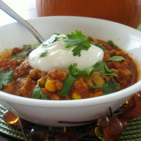 Chili de Dinde et Potiron