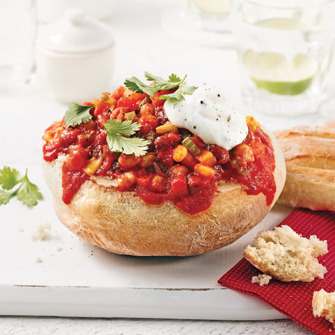 Chili Végé dans un Pain