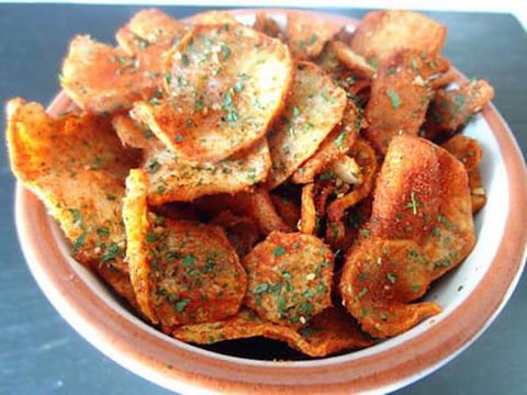 Chips de Topinambours au Paprika ou Curry