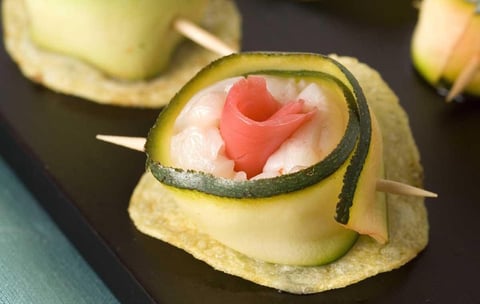 Chips Litchi et Gingembre Enrobées de Courgette Tendre
