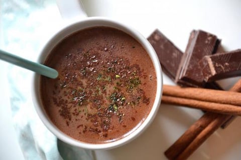 Chocolat Chaud Maison au Thé Noir et Matcha
