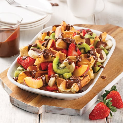 Chocolat Fruits et Gaufres sur le Gril