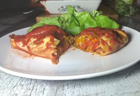 Cigares au Chou au Poulet et Légumes