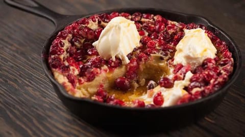 Clafoutis à L’érable et aux Canneberges