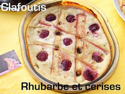 Clafoutis Rhubarbe & Cerises