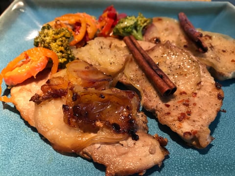 Côtelettes de Porc aux Pommes