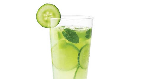 Cocktail au Melon Miel et Concombre