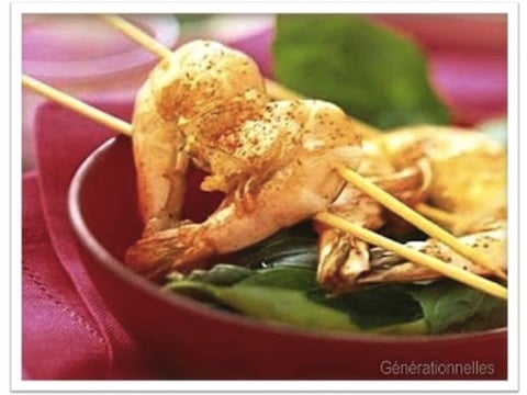 Coeur de Gambas en Tête à Tête