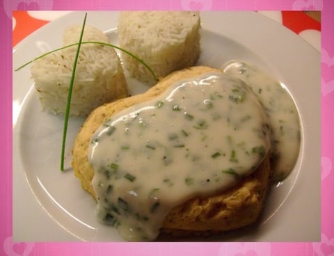 Coeur de Saumon aux Oignons
