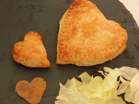 Coeurs Feuilletés Saumon ou Truite pour la St Valentin