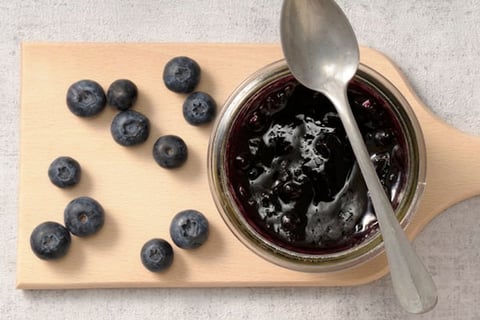 Confiture de Bleuets Cuite Cristaux CERTO