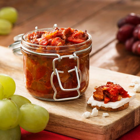 Confiture de Tomates et de Bacon avec Bourbon