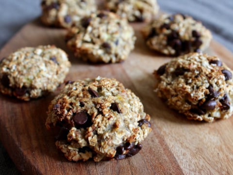 Cookies aux Flocons D’avoine, Banane et Chocolat Noir