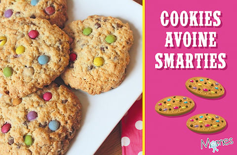 COOKIES D'AVOINE AUX SMARTIES