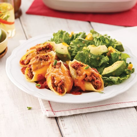 Coquilles au Boeuf Haché Tex-mex